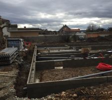 Préparation avant dalle passage des canalisations