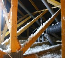 Isolation des combles laine de verre knauf soufflée
