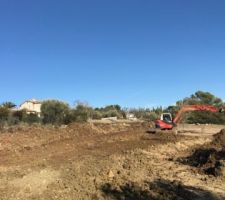 Le terrassement a commencé le 05 janvier 2018