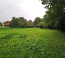Vu du fond du terrain
