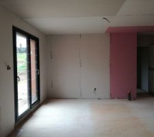 Fin des placo, salle &agrave; manger