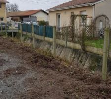 D&eacute;but du terrassement dessouchage de la haie