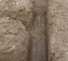 Piquets pour le niveau du béton