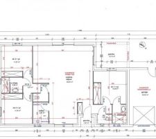 Plan maison 103 m² de plain pied