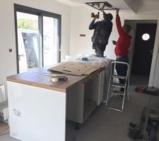 Pose de la cuisine