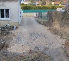 Création de l'accès chantier