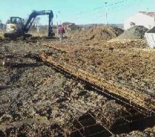 Ouverture de chantier avec la partie terrassement