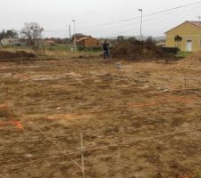 Ouverture de chantier avec la partie terrassement