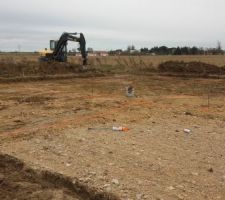 Ouverture de chantier avec la partie terrassement