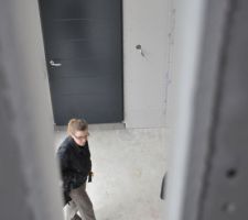 Vue de notre chambre, à travers les meurtrières