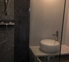 Salle de bain du bas : dans la douche