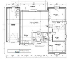 Vue en plan rez-de-chaussée