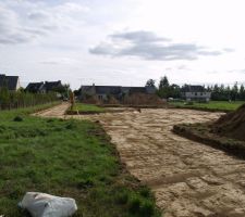 Le terrassement en pleine masse fini !!