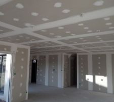 Lumières plafond pièce de vie