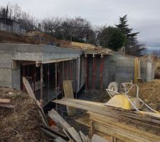 Dalle étage décoffrée