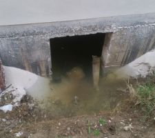 Vide sanitaire plein d eaux
