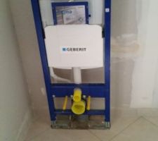 Carrelage RDC avec toilette