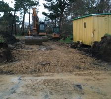 Création de l'entrée du terrain