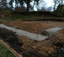 Fondation (si qqn peut me dire si le d&eacute;nivel&eacute; et normal?)