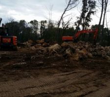 Fin du terrassement