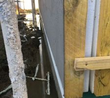 1ère couche d?enduit avec le système d?anti goutte