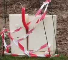Réalisation du fourreau pour le passage de l'électricité