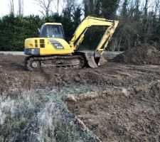 Pelleteuse terrassement