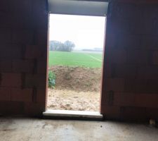 Vue à partir d'une des chambres au Nord...