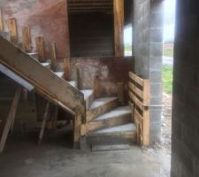 Escalier béton