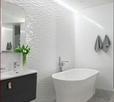 Voici la faience et la déco que nous avons choisi pour la salle de bain parentale, faience acheté chez POINT P, meuble acheté chez IKEZ