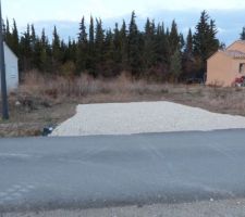 Le 7 décembre, j'ai mis en place l'accès au chantier
