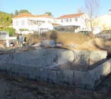 Création du vide sanitaire en bloc à bancher