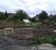 Terrassement terminé.