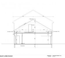 Plan coupe sur garage