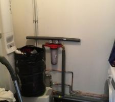 Cellier avec modifications plomberie