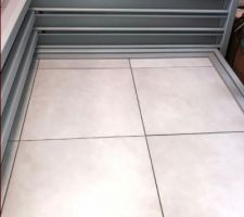 Carrelage séjour cuisine cellier