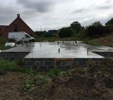 Dalle coul&eacute;e en moins d'une matin&eacute;e !