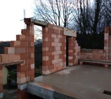 El&eacute;vation mur &eacute;tage