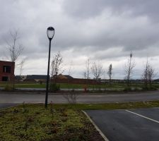 Vue depuis le terrain, face Sud Est