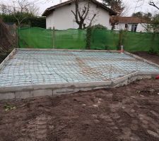 Préparation dalle garage