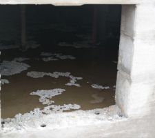 Eau dans vide sanitaire