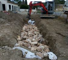 La noue en construction