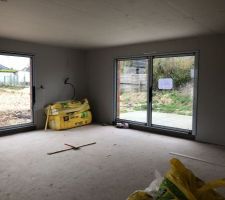 Isolation et placo salon