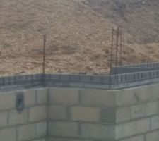 Pose des planelles et feraillage périphérique