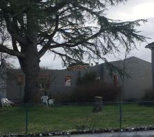 Pose d'un sous enduit d'attente pour un an, sous couche sp&eacute;cial brique