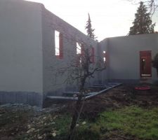 Apr&egrave;s la pose de la sous couche enduit