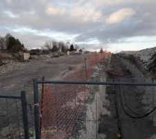Fin de la 18ième semaine de travaux - Pose des réseaux secs