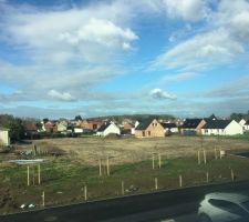 Vue du lotissement à partir du velux de la chambre