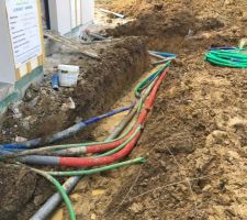 Travaux de raccordement électricité et eau