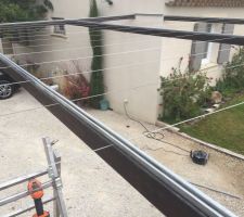 Abri Voitures homemade ... 0? (récup. boulot!)